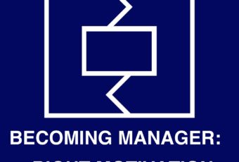 A logo for EEM podcast episode "Becoming a manager: The right monivation"